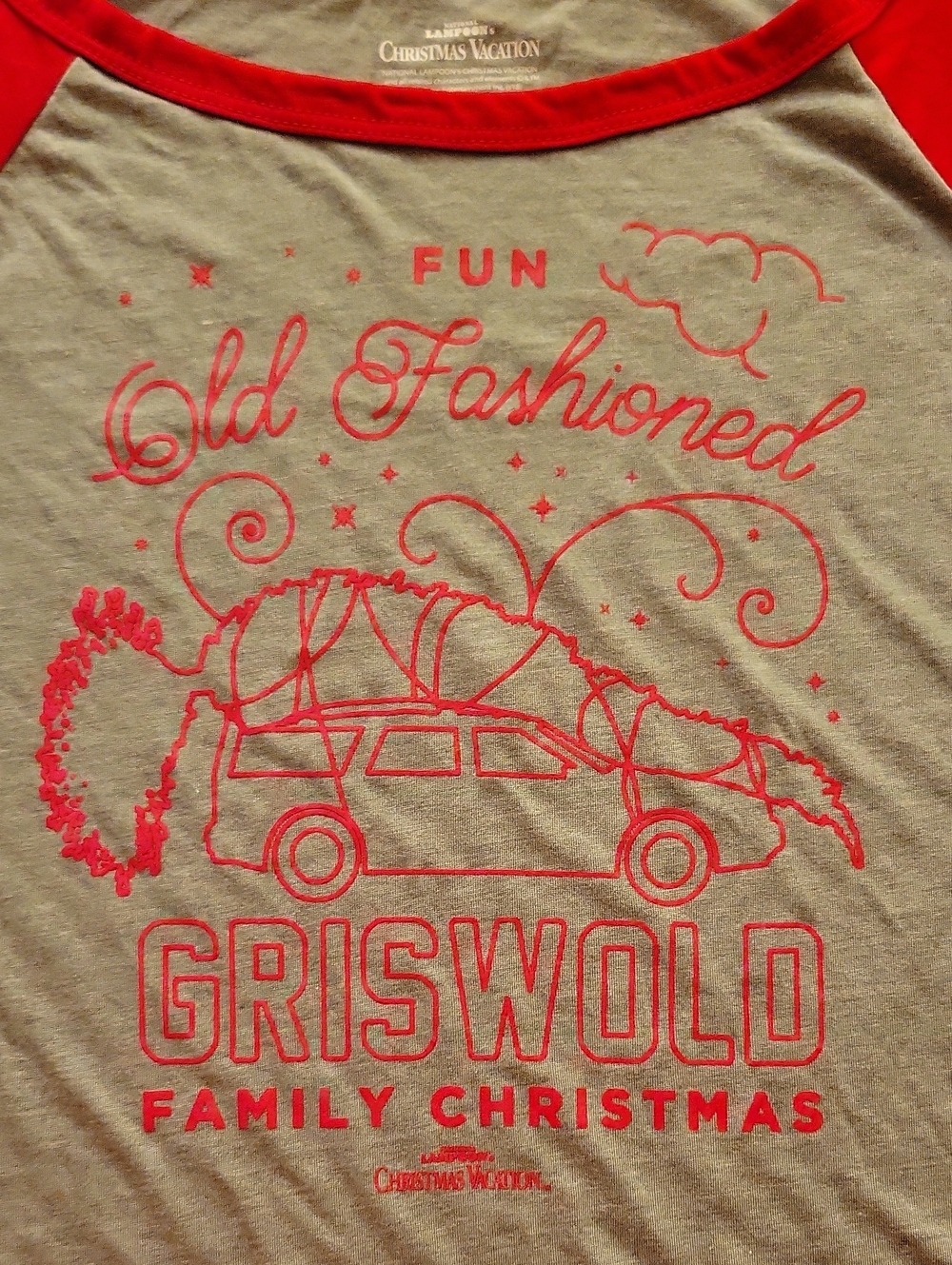 Nat'l Lampoon's Christmas Vacation Baseball Tee | Medium